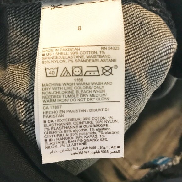 OLD NAVY OG Straight Leg Low Panel Maternity Jeans Washed Black Denim Womens 8 - Picture 6 of 11